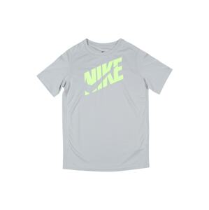 Nike Sportswear Tričko  sivá / neónovo zelená
