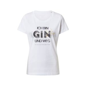 EINSTEIN & NEWTON Tričko 'Gin Weg'  zlatá / čierna / šedobiela