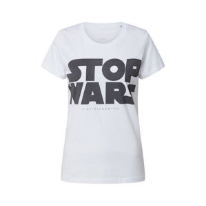 EINSTEIN & NEWTON Tričko 'Stop Wars'  čierna / biela