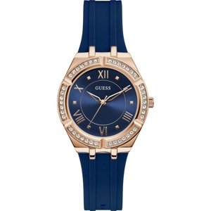 GUESS Analógové hodinky 'Cosmo GW0034L4'  ružové zlato / modrá