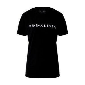 Mister Tee T-Shirt 'Minimalista'  čierna / biela