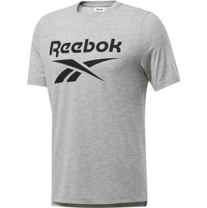 Reebok Sport Funkčné tričko 'Workout Ready Supremium'  čierna / svetlosivá