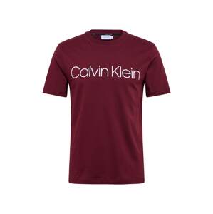 Calvin Klein Tričko  vínovo červená