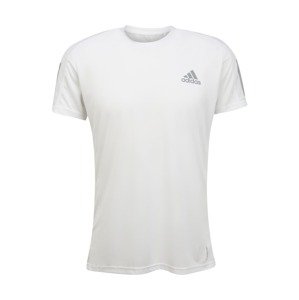 ADIDAS PERFORMANCE Funkčné tričko 'Own the Run'  biela / sivá / čierna