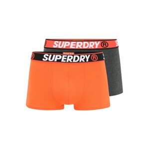 Superdry Boxerky  oranžová / tmavosivá