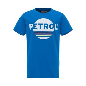 Petrol Industries Tričko  modrá / biela / tmavomodrá / červená / žltá