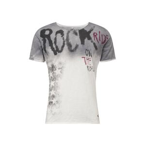 Key Largo T-Shirt 'Rocky'  sivá / béžová / grafitová / rubínová