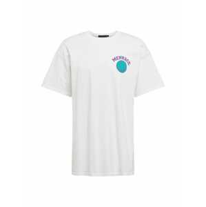 Mennace Shirt  biela / svetlofialová / svetlomodrá