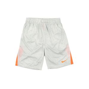 NIKE Sportshorts  biela / oranžová / svetlosivá