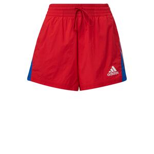 ADIDAS PERFORMANCE Športové nohavice  červená / kráľovská modrá / biela