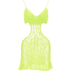 MYMO Plážové šaty  neónovo zelená / neónovo žltá