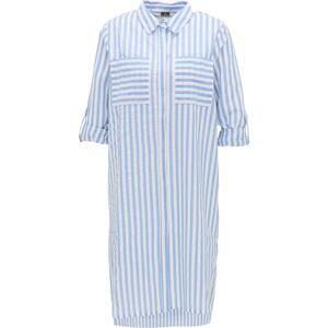 DreiMaster Maritim Košeľové šaty  modrá / biela / svetlomodrá