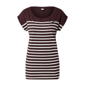 Iriedaily Tričko 'Cat Stripe'  fialová / čierna / biela