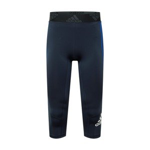 ADIDAS PERFORMANCE Športové nohavice  biela / tmavomodrá / modrá