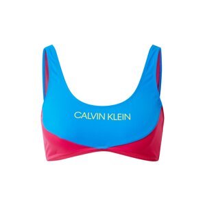 Calvin Klein Swimwear Bikinový top  kráľovská modrá / purpurová / žltá