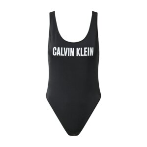 Calvin Klein Swimwear Jednodielne plavky  biela / čierna