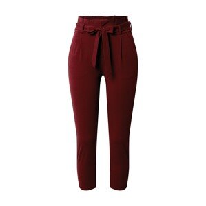 Vero Moda Petite Plisované nohavice 'EVA'  tmavočervená