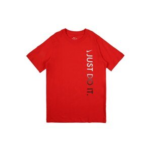 NIKE Funkčné tričko  čierna / červená / biela
