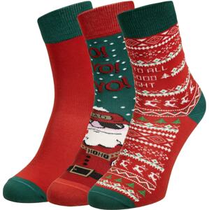 Urban Classics Ponožky 'Santa'  smaragdová / ružová / merlotová / čierna / biela