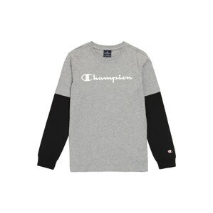 Champion Authentic Athletic Apparel Tričko  sivá melírovaná / čierna / biela