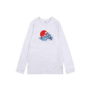 Mister Tee Shirt 'Japan Waves'  biela / červená / svetlomodrá