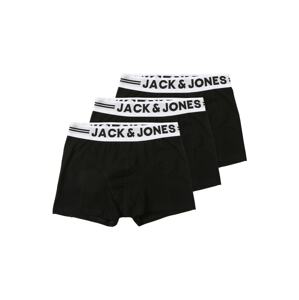 JACK & JONES Nohavičky  čierna / biela