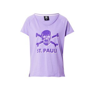 FC St. Pauli T-Shirt 'Leila'  biela / fialová / modrofialová