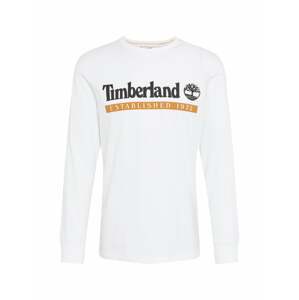TIMBERLAND Shirt 'Estab 1973'  biela / čierna / medová