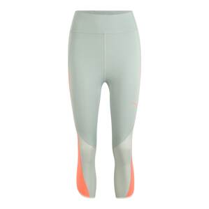 PUMA Športové nohavice 'Pearl'  sivá / olivová / oranžová