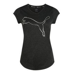 PUMA Funkčné tričko 'Heather Cat'  sivá melírovaná