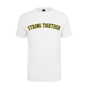 Mister Tee Tričko 'Strong Together'  neónovo žltá / čierna / biela