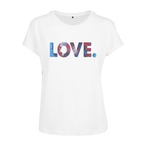 Merchcode Tričko 'Love'  zmiešané farby / biela