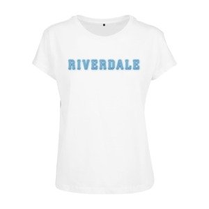 Merchcode Tričko 'Riverdale'  biela / modrá