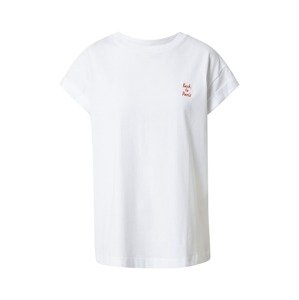 Rich & Royal Tričko 'Boyfriend Shirt'  oranžová / biela
