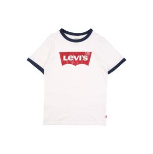 LEVI'S Tričko  biela / červená / tmavomodrá