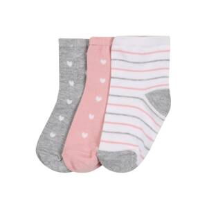 ABOUT YOU Ponožky 'Klea'  sivá / ružová / biela