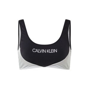Calvin Klein Swimwear Podprsenka  čierna / biela