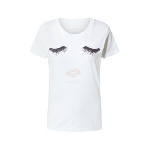EINSTEIN & NEWTON T-Shirt 'Lashes'  biela / čierna