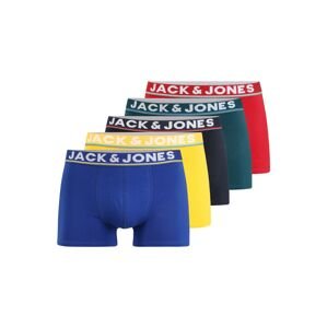 JACK & JONES Boxerky  čierna / tmavozelená / modrá / žltá / červená