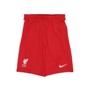 NIKE Športové nohavice 'Liverpool FC 2020/21 Stadium Home/Away'  červená / biela