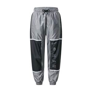 Nike Sportswear Nohavice  čierna / biela / striebornosivá