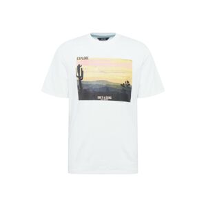 Only & Sons T-Shirt 'Mani'  zmiešané farby / biela