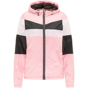 MYMO Prechodná bunda  ružová / biela / čierna