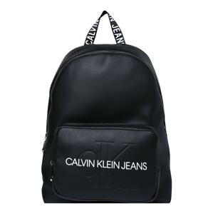 Calvin Klein Jeans Batoh 'CAMPUS'  čierna / biela