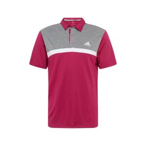 adidas Golf Funkčné tričko  sivá / vínovo červená