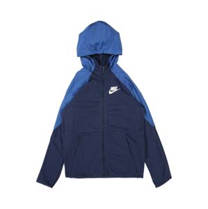 Nike Sportswear Tepláková bunda  tmavomodrá / modrá