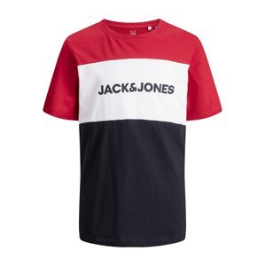 Jack & Jones Junior Tričko  námornícka modrá / červená / biela