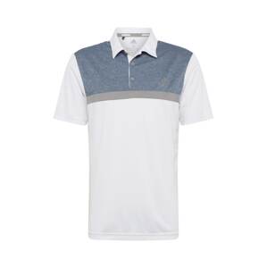 adidas Golf Funkčné tričko  biela / modrosivá / dymovo šedá