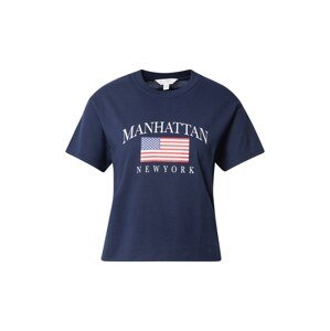 Miss Selfridge Tričko 'Manhattan'  námornícka modrá / červená / biela / modrá