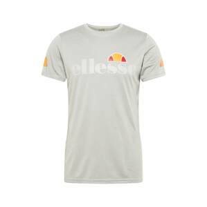 ELLESSE Funkčné tričko 'Pozzio'  sivá melírovaná / oranžová / červená